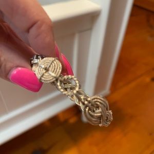Silver Braided “Nautical”  Bracelet.  Handmade in Hawaii.